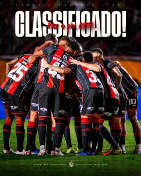 Vit&oacute;ria mostra efici&ecirc;ncia e elimina Flamengo da Copa do Brasil.(Imagem:Divulga&ccedil;&atilde;o)