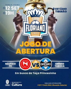 Copa Floriano 2023: Náutico FC e Grêmio Taboca abrem a disputa pela Taça Princesinha.(Imagem:Reprodução/Instagram)