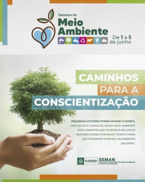 Floriano: SEMAN promoverá Semana do Meio Ambiente(Imagem:Divulgação)