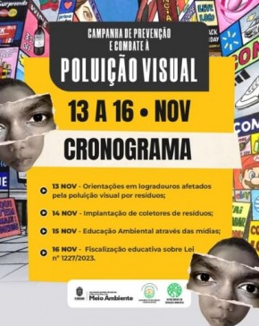 Campanha de prevenção à poluição visual em Floriano promove conscientização ambiental.(Imagem:Reprodução/Instagram)
