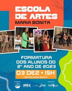 Grupo Cultura de Rua anuncia formatura dos alunos da Escola de Artes Maria Bonita.(Imagem:Reprodução/Instagram)