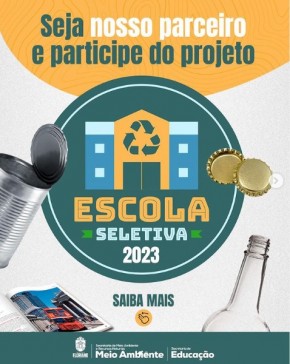 Projeto Escola Seletiva 2023 convida população a contribuir com a reciclagem em Floriano.(Imagem:Reprodução/Instagram)