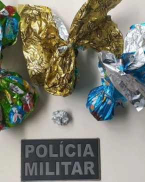 Homem é preso suspeito de furtar ovos da Páscoa e presentear crianças no Piauí.(Imagem:23º BPM)