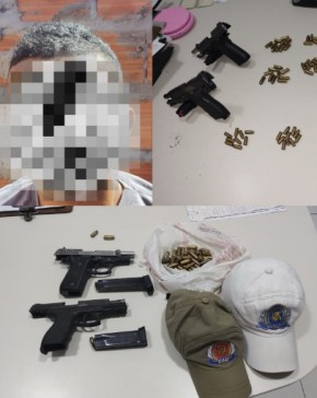 Polícia Militar cumpre mandado de prisão e apreende armas no bairro Princesinha, em Floriano.(Imagem:Reprodução/Instagram)