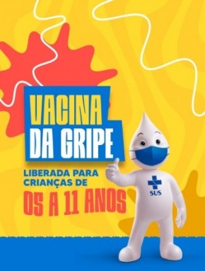 Saúde de Floriano abre vacinação contra gripe para crianças de 05 a 11 anos.(Imagem:Secom)