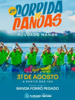 Povoado Manga se prepara para a 21ª edição da Corrida de Canoas.(Imagem:Reprodução/Instagram)