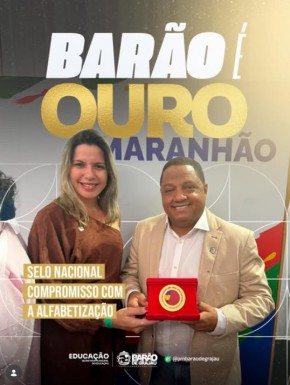 Bar&atilde;o de Graja&uacute; conquista Selo Nacional e refor&ccedil;a compromisso com a alfabetiza&ccedil;&atilde;o.(Imagem:Reprodu&ccedil;&atilde;o/Instagram)