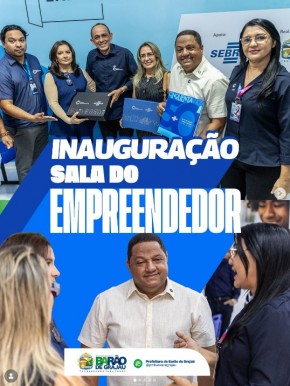 Bar&atilde;o de Graja&uacute; inaugura Sala do Empreendedor e fortalece apoio aos pequenos neg&oacute;cios(Imagem:Reprodu&ccedil;&atilde;o/Instagram)