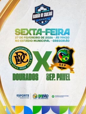 Taça Cidade Barão de Grajaú 2026 terá grande confronto no Gregorão nesta sexta-feira (27)(Imagem:Reprodução/Instagram)