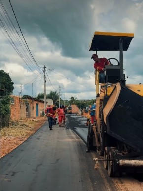 Prefeitura de Bar&atilde;o de Graja&uacute; avan&ccedil;a com obras de asfaltamento e transforma a mobilidade urbana.(Imagem:Reprodu&ccedil;&atilde;o/Instagram)