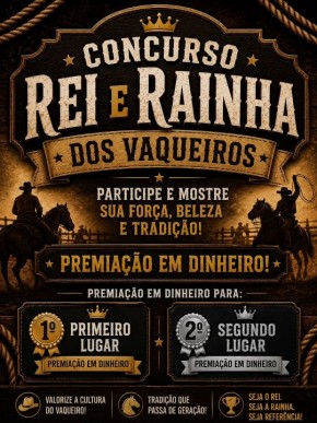 Inscri&ccedil;&otilde;es para Rei e Rainha dos Vaqueiros seguem abertas at&eacute; 8 de junho em Floriano.(Imagem:Reprodu&ccedil;&atilde;o/Instagram)