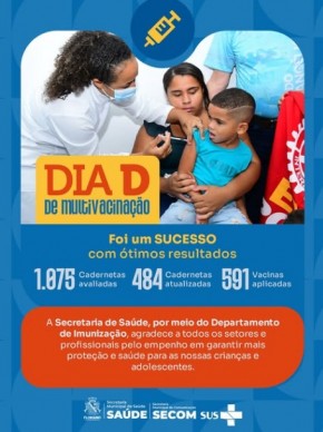 Floriano avança na proteção da saúde com o Dia D de Multivacinação.(Imagem:Reprodução/Instagram)