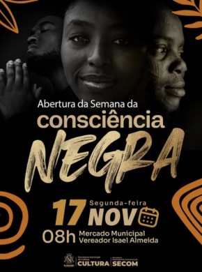 Floriano dá início à Semana da Consciência Negra com programação cultural no Mercado Público Municipal.(Imagem:Reprodução/Instagram)
