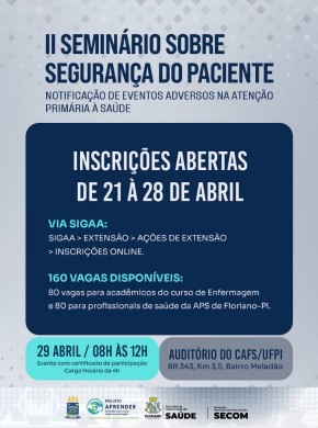 UFPI promove capacita&ccedil;&atilde;o sobre Seguran&ccedil;a do Paciente para profissionais da Aten&ccedil;&atilde;o Prim&aacute;ria em Floriano(Imagem:Reprodu&ccedil;&atilde;o/Instagram)