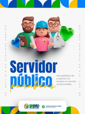 Prefeitura de Barão de Grajaú presta homenagem pelo Dia do Servidor Público(Imagem:Reprodução/Instagram)