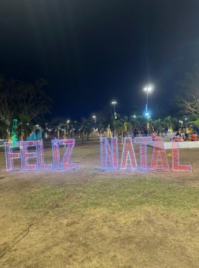 Letreiro Feliz Natal(Imagem:Prefeitura de Teresina)