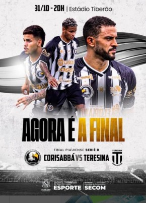 É decisão! Corisabbá encara Teresina na grande final no Tiberão nesta sexta-feira (31)(Imagem:Reprodução/Instagram)
