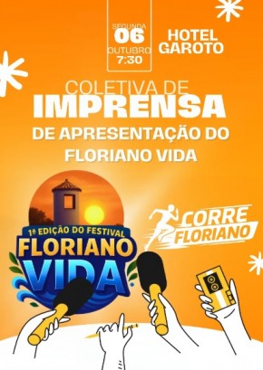 Floriano se prepara para a 1ª edição do Festival Floriano Vida(Imagem:Reprodução)
