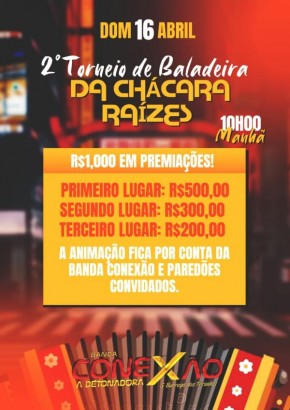 Chácara Raízes realiza 2º Torneio de Baladeira com premiações de até mil reais(Imagem:Divulgação)