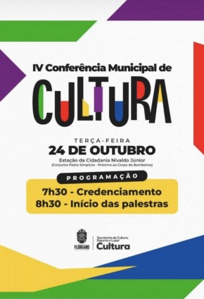 Floriano realiza a IV Conferência Municipal de Cultura.(Imagem:Secom)