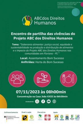 Encontro no Assentamento Bom Sucesso destaca a importância da Soberania Alimentar no Projeto ABC dos Direitos Humanos em Floriano.(Imagem: Divulgação)