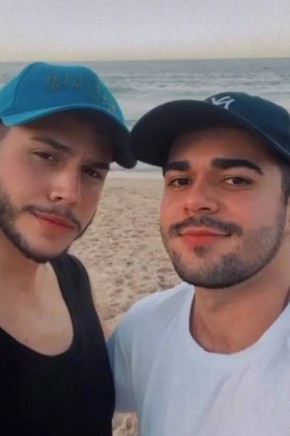 Filho de Popó com o namorado: seis meses juntos.(Imagem:Reprodução/Instagram)