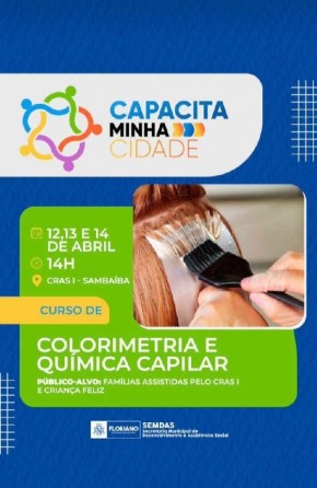 Prefeitura de Floriano oferece curso gratuito através do programa 