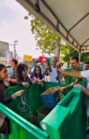 Floriano realiza mobilização em prol do meio ambiente na Praça Dr. Sebastião Martins.(Imagem:Reprodução/Instagram)