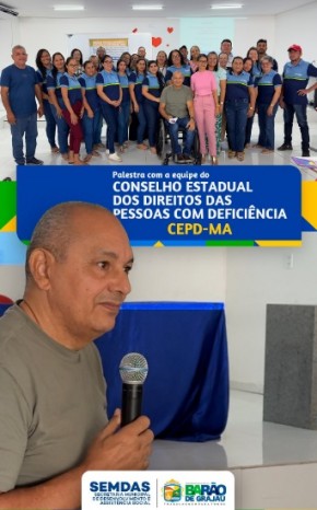 Barão de Grajaú promove palestra sobre inclusão e reforça compromisso com políticas públicas para pessoas com deficiência.(Imagem:Reprodução/Instagram)