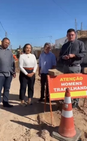 Vereadores de Floriano fiscalizam obras e buscam qualidade para a População no bairro Campo Velho.(Imagem:Reprodução/Instagram)