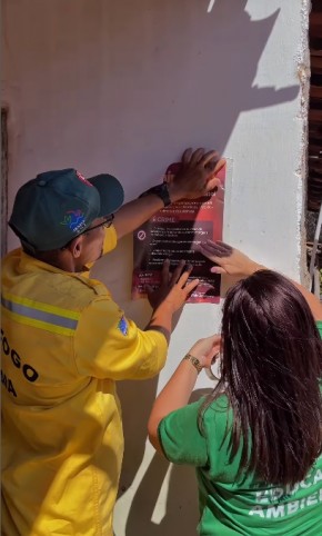 Ação educativa leva conscientização contra queimadas à zona rural de Floriano.(Imagem:Reprodução/Instagram)