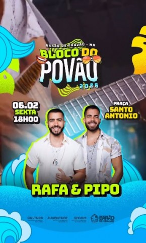 Z&eacute; Pereira: Bloco do Pov&atilde;o confirma Rafa e Pipo Marques e promete noite hist&oacute;rica em Bar&atilde;o de Graja&uacute;(Imagem:Reprodu&ccedil;&atilde;o/Instagram)