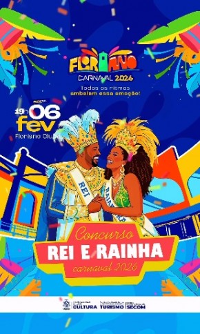 Concurso Rei e Rainha do Carnaval 2026 acontece nesta sexta-feira em Floriano.(Imagem:Reprodu&ccedil;&atilde;o/Instagram)