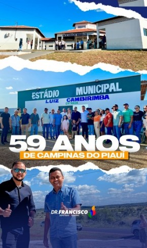 Deputado federal Francisco Costa participa de comemoração do aniversário de Campinas do Piauí.(Imagem:Reprodução/Instagram)