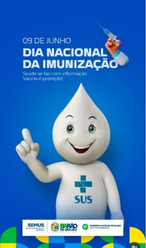 Dia da Imunização: Barão de Grajaú reforça importância de manter a caderneta em dia(Imagem:Reprodução)