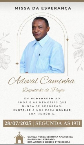 Missa em memória de Adeval Caminha, o 