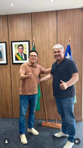 Maurício Bezerra se reúne com secretário Zé Santana e reivindica ações e obras para Floriano.(Imagem:Reprodução/Instagram)