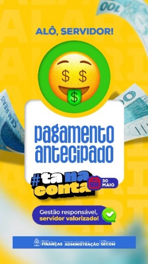 Prefeitura de Floriano antecipa pagamento e reforça compromisso com o servidor público.(Imagem:Reprodução/Instagram)