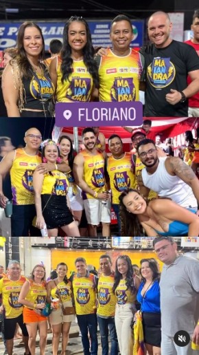 Deputado Dr. Francisco Costa participa de prévia de carnaval e fortalece laços políticos em Floriano.(Imagem:Reprodução/Instagram)