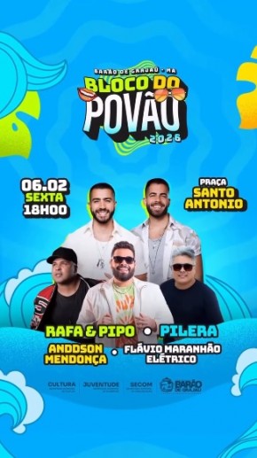 Entrega dos abadás do Bloco do Povão acontece neste sábado na Praça da Matriz.(Imagem:Reprodução/Instagram)