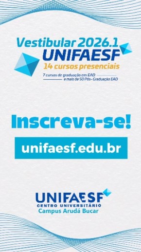 Inscri&ccedil;&otilde;es para o Vestibular UNIFAESF 2026.1 em Floriano encerram neste s&aacute;bado.(Imagem:Reprodu&ccedil;&atilde;o/Instagram)