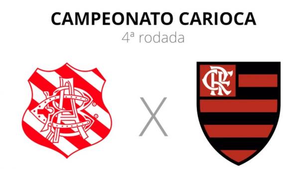 Bangu e Flamengo se enfrentam nesta terça-feira, às 21h10.(Imagem:ge.globo.com)
