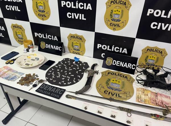 Apreensões da Denarc(Imagem:Polícia Civil)