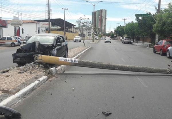 Piauí registrou 2.298 colisões em postes no ano de 2021, diz Equatorial(Imagem:Reprodução)