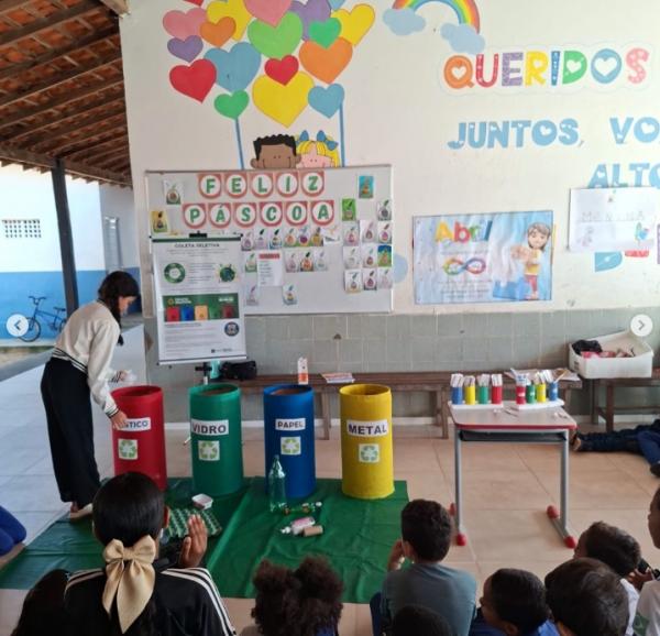 Circuito Educativo sobre Coleta Seletiva é iniciado nas escolas municipais de Floriano(Imagem:Reprodução/Instagram)