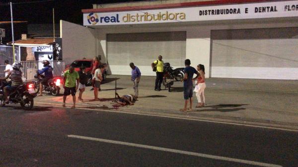 Homem sofre tentativa de homicídio na Avenida Calisto Lobo, em Floriano(Imagem:FlorianoNews)