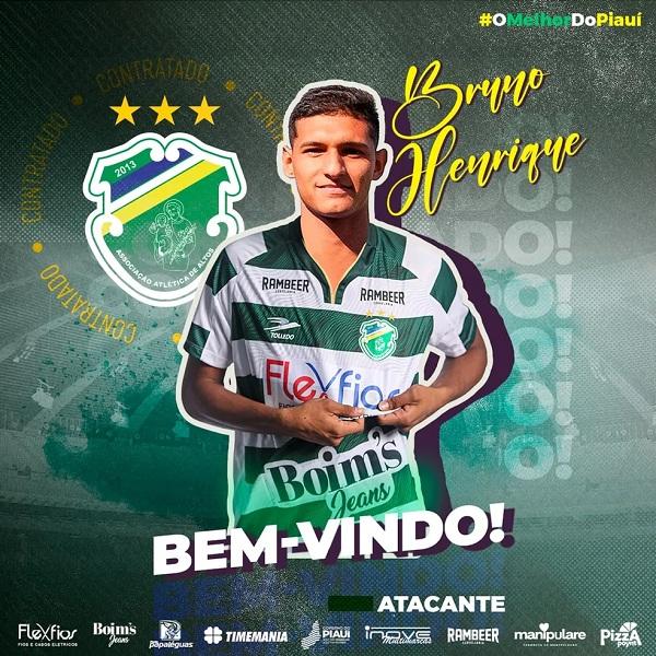 Bruno Henrique, reforço anunciado pelo Corisabbá.(Imagem:Divulgação)