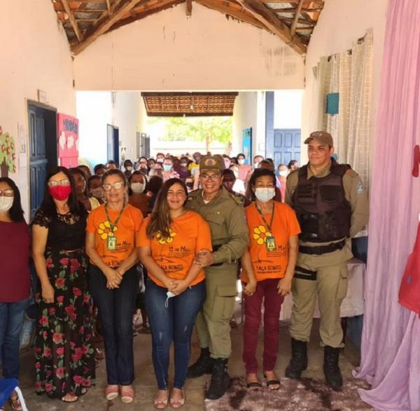 PROERD e Conselho Tutelar realizam palestra em escola da zona rural de Floriano.(Imagem:Reprodução/Instagram)