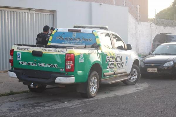 Viatura da Polícia Militar do Piauí.(Imagem:Lívia Ferreira /g1)