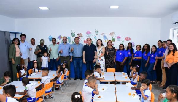 Reforma e ampliação da Escola Iracema Miranda são entregues com presença do Legislativo em Floriano(Imagem:Reprodução/Instagram)